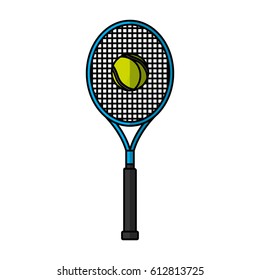 tennis racket isolated icon