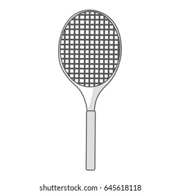 tennis racket isolated icon