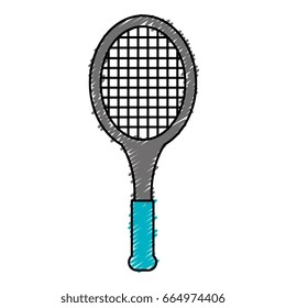 tennis racket isolated icon