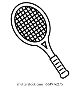 tennis racket isolated icon