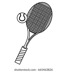 tennis racket isolated icon