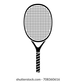 tennis racket isolated icon