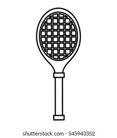 tennis racket isolated icon vector illustration design