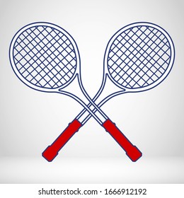 Tennis Racket Logo. Sport Logotype