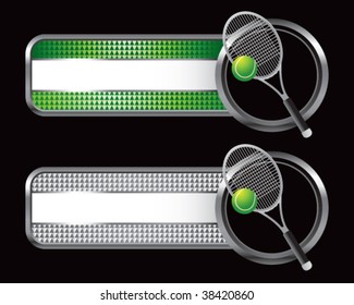 tennis racket on specialized banners