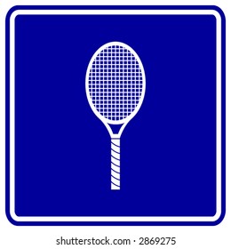 tennis racket sign