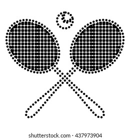 Tennis racket sign
