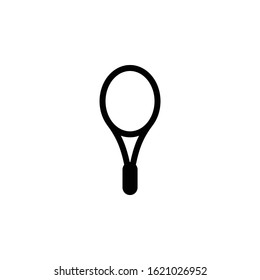 Tennis racket sign icon. Sport symbol. Classic flat icon.
