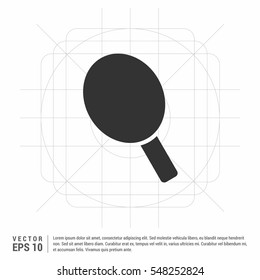 Tennis racket sign icon. Sport symbol. Classic flat icon. Colored circles. Vector

