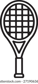 Raqueta de tenis Icono de silueta Vector Raquetas deportivas Equipo de tenis Equipo atlético Competición Logo Símbolo Signo Juego Ejercicio Fitness Ilustración
