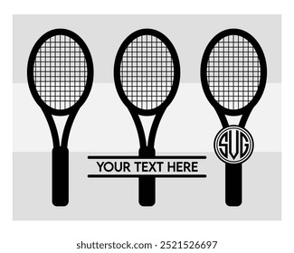 Raqueta de tenis, Raqueta de tenis, Raqueta de silueta, Vector de tenis, Deportes, Raqueta, Clipart, Vector, Pelota de tenis,