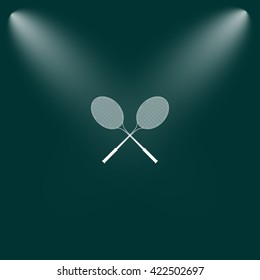 Tennis racket silhouettes vector