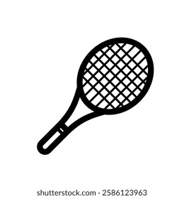  tennis racket - simple vector icon