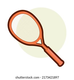 tennis racket sport equipment icon isolated