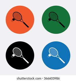 Tennis racket sport icon