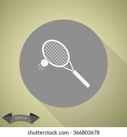 Tennis racket sport icon