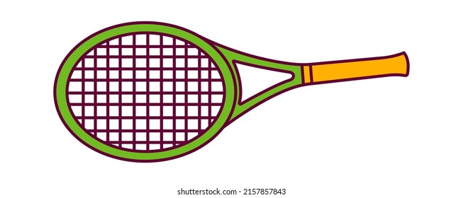 Tennis racket. Sport icon. Vector illustration