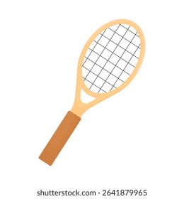 Tennis racket. Sports equipment. Sports concept
