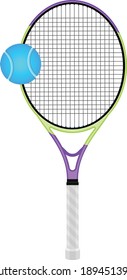 Tennisschläger, Vektorkunst und Illustration