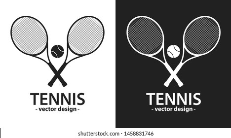 Tennis racket vector design illustration isolated on background