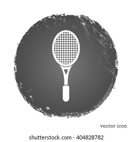 tennis racket vector icon