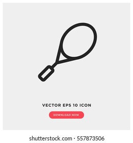 Tennis racket vector icon