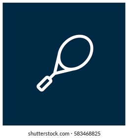 Tennis racket vector icon