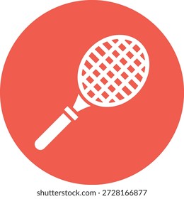 Ilustración de diseño de icono de Vector de raqueta de tenis