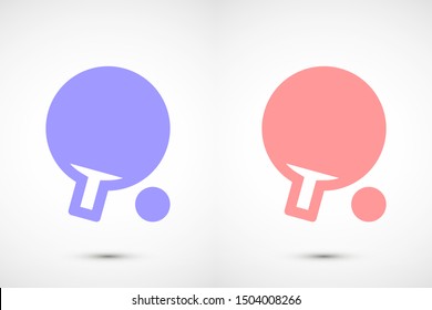 Tennis racket vector icon. Tennis game vector icon. Tennis for sport vector icon. Tennis for kids icon.10 eps flat design.