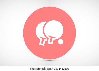 Tennis racket vector icon. Tennis game vector icon. Tennis for sport vector icon. Tennis for kids icon.10 eps flat design.
