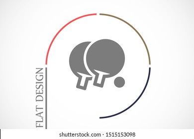Tennis racket vector icon. Tennis game vector icon. Tennis for sport vector icon. Tennis for kids icon.10 eps flat design.
