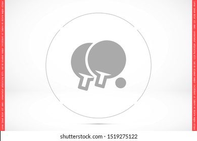 Tennis racket vector icon. Tennis game vector icon. Tennis for sport vector icon. Tennis for kids icon.10 eps flat design.