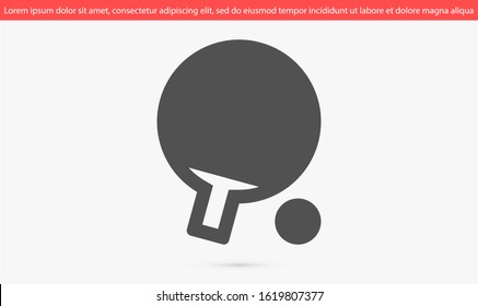 Tennis racket vector icon. Tennis game vector icon. Tennis for sport vector icon. Tennis for kids icon.10 eps flat design.