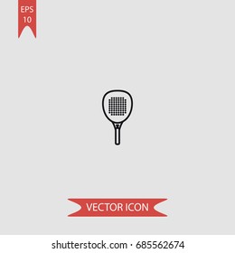 Tennis, racket vector icon, illustration symbol