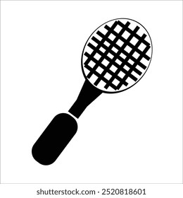 tennis racket vector icon line template