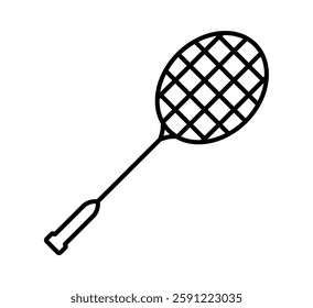 Tennis racket vector icon, Tennis racket silhouette vector, Tennis icon vector