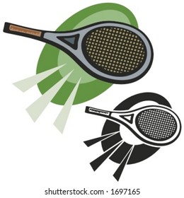 Tennis racket. Vector illustration