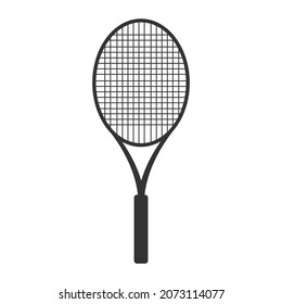 Tennis racket. Vector illustration on a white background.
