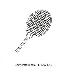 tennis racket. Vector illustration for web and mobile design.