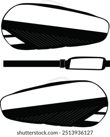 Rackets de tênis saco vetor tech pack mockup para sua necessidade personalizada