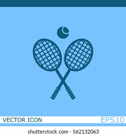 Tennis rackets with ball
