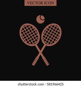 Tennis rackets with ball