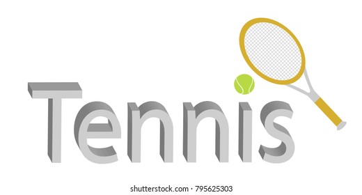 Tennis rackets and tennis ball