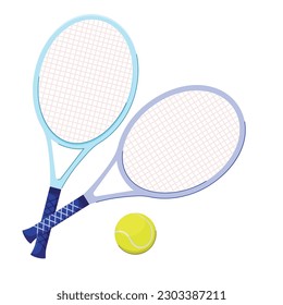 Chaquetas de tenis y pelota. Diseño sencillo y plano. Ilustración vectorial al estilo de las caricaturas.
