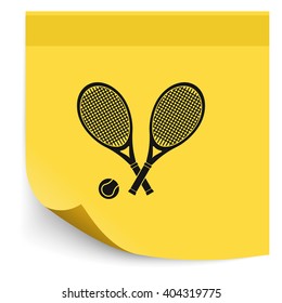 Tennis rackets icon.