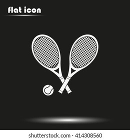 Tennis rackets icon.