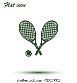 Tennis rackets icon.