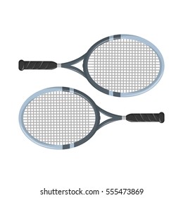 tennis rackets icon over white background. vector illustration