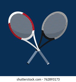 tennis rackets objects to play sport