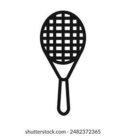 Tennis Racquet Icon Collection Sports Gear Illustrations for Fitness and Recreation